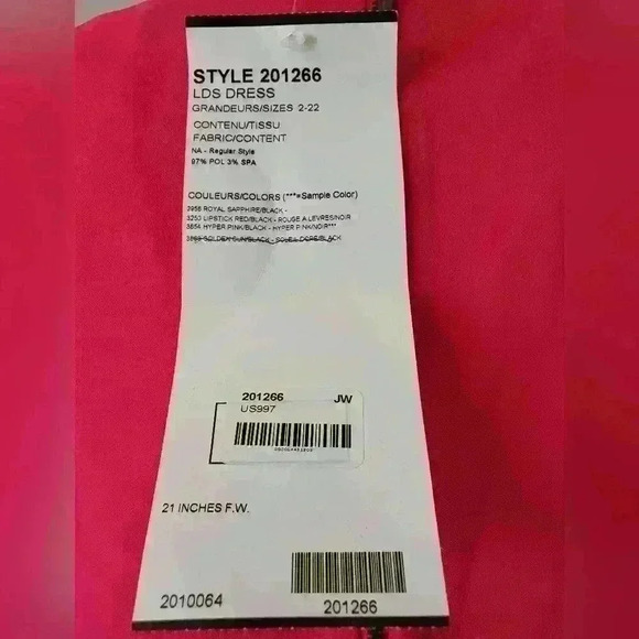 Joseph Ribkoff New with  tags hot pink and black midi dress size 8 - Picture 6 of 16